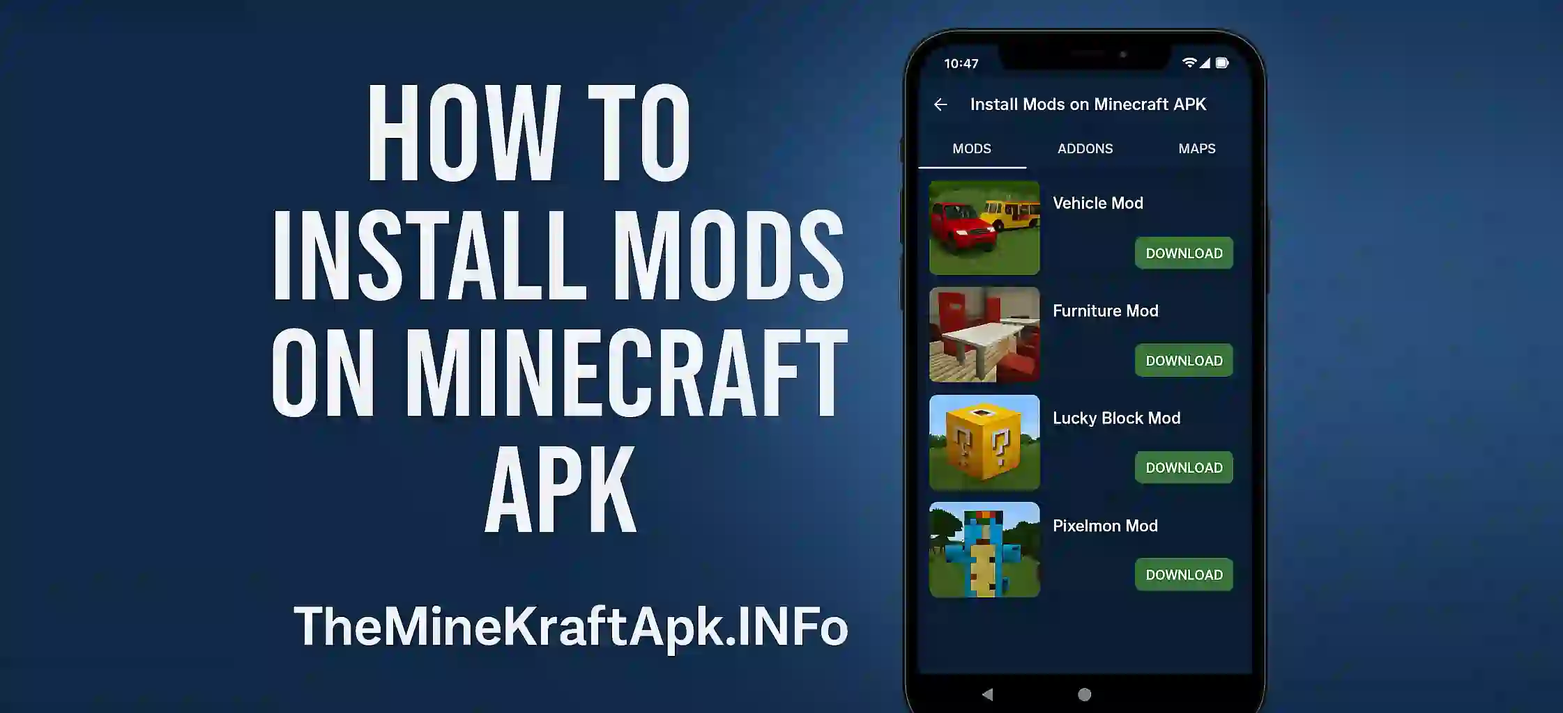 How to Install Mods on Minecraft APK